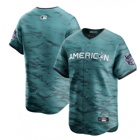 Men's Seattle Mariners Blank Teal 2023 All-star Cool Base With Patch Stitched Baseball Jersey