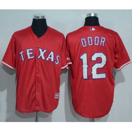 Rangers #12 Rougned Odor Red New Cool Base Stitched MLB Jersey