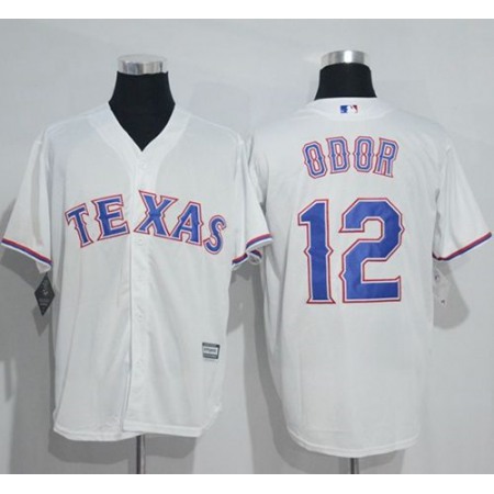 Rangers #12 Rougned Odor White New Cool Base Stitched MLB Jersey