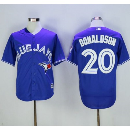 Blue Jays #20 Josh Donaldson Blue New Cool Base 40th Anniversary Stitched MLB Jersey