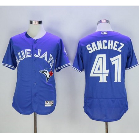 Blue Jays #41 Aaron Sanchez Blue Flexbase Authentic Collection Stitched MLB Jersey