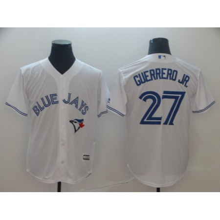 Men's Toronto Blue Jays #27 Vladimir Guerrero Jr. White Cool Base Stitched MLB Jersey