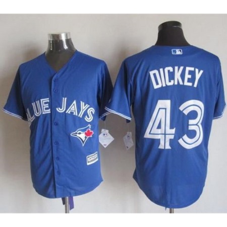 Blue Jays #43 R.A. Dickey Blue New Cool Base Stitched MLB Jersey