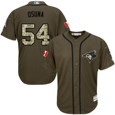 Blue Jays #54 Roberto Osuna Green Salute to Service Stitched MLB Jersey