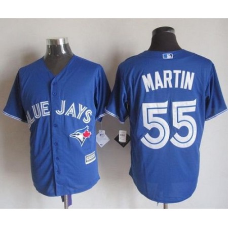 Blue Jays #55 Russell Martin Blue New Cool Base Stitched MLB Jersey