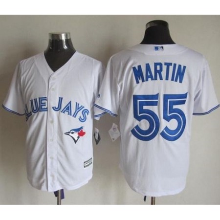 Blue Jays #55 Russell Martin White New Cool Base Stitched MLB Jersey