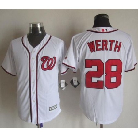 Nationals #28 Jayson Werth White New Cool Base Stitched MLB Jersey