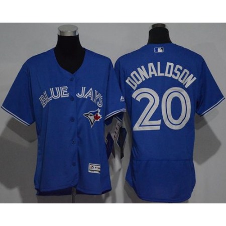 Blue Jays #20 Josh Donaldson Blue Flexbase Authentic Women's Stitched MLB Jersey