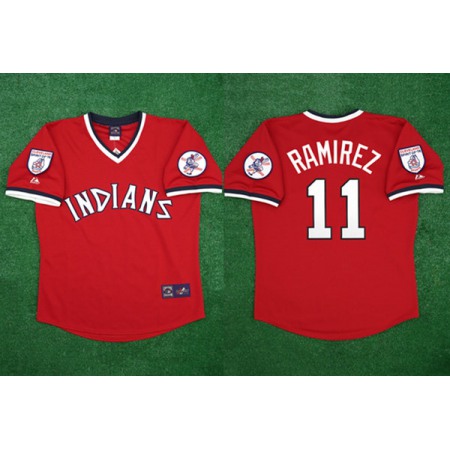 Youth Cleveland Guardians #11 Jose Ramirez Red Stitched Jersey