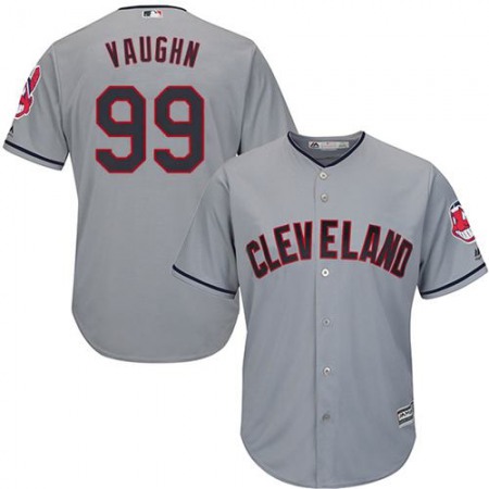 indians #99 Ricky Vaughn Grey Road Stitched Youth MLB Jersey