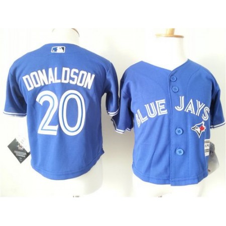 Toddler Blue Jays #20 Josh Donaldson Blue Cool Base Stitched MLB Jersey