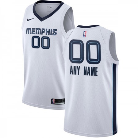 Men's Memphis Grizzlies White Customized Stitched NBA Jersey