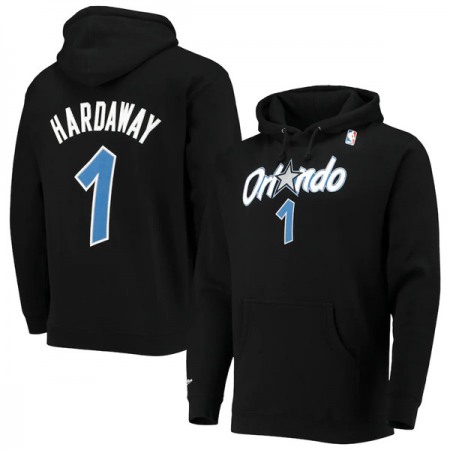 Men's Orlando Magic #1 Penny Hardaway 2021 Black Pullover Hoodie