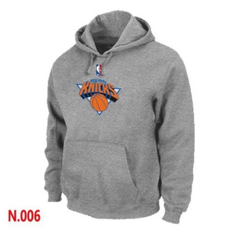 NBA New York Knicks Pullover Hoodie Light Grey
