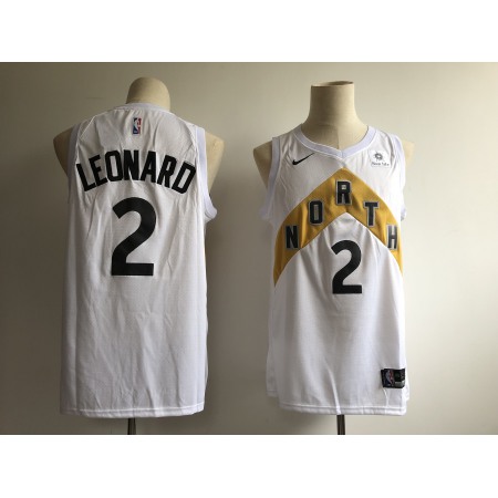 Men's Toronto Raptors #2 Kawhi Leonard White 2018/19 City Edition Swingman Stitched NBA Jersey