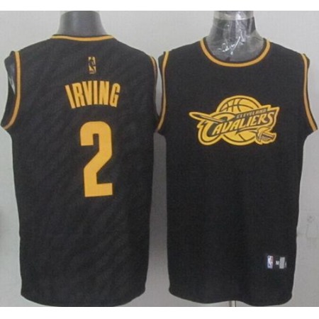 Cavaliers #2 Kyrie Irving Black Precious Metals Fashion Stitched NBA Jersey