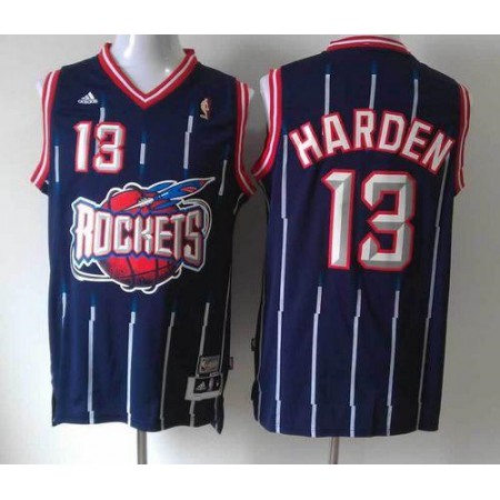 Rockets #13 James Harden Navy Hardwood Classic Fashion Stitched NBA Jersey