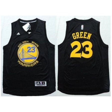 Warriors #23 Draymond Green Black Fashion Stitched NBA Jersey
