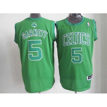 Celtics #5 Kevin Garnett Green Big Color Fashion Stitched NBA Jersey