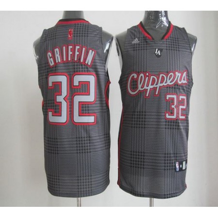 Clippers #32 Blake Griffin Black Rhythm Fashion Stitched NBA Jersey