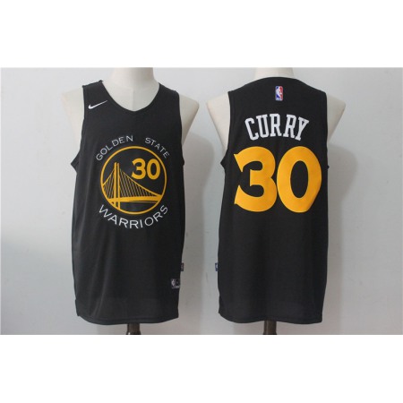 Men's Nike Golden State Warriors #30 Stephen Curry Black Nike Fashion Stitched NBA Jersey