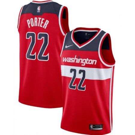 Men's Washington Wizards #22 Otto Porter Red Icon Edition Stitched Jersey