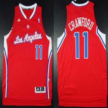 Clippers #11 Jamal Crawford Red Road Stitched NBA Jersey