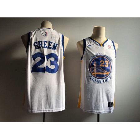 Men's Golden State Warriors #23 Draymond Green White Icon Edition Swingman Stitched NBA Jersey