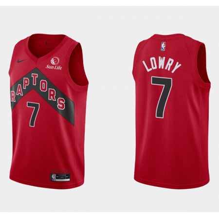 Men's Toronto Raptors #7 Kyle Lowry Red 2020/21 Icon Swingman Stitched NBA Jersey
