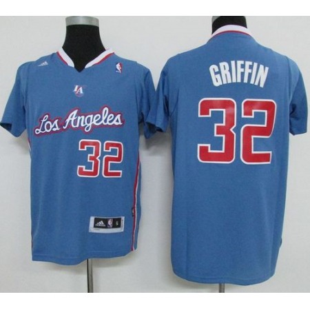 Clippers #32 Blake Griffin Light Blue Pride Swingman Stitched NBA Jersey