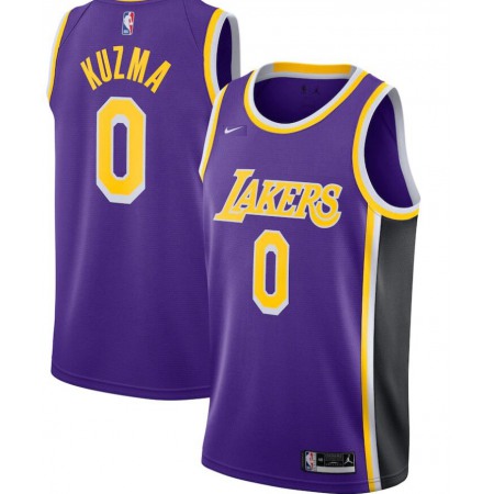 Men's Los Angeles Lakers #0 Kyle Kuzma 2020 Statement Edition Purple Swingman Stitched Jersey