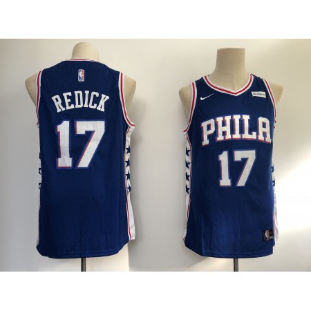 Men's Philadelphia 76ers #17 JJ Redick Blue Swingman Stitched NBA Jersey