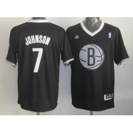 Nets #7 Joe Johnson Black 2013 Christmas Day Swingman Stitched NBA Jersey