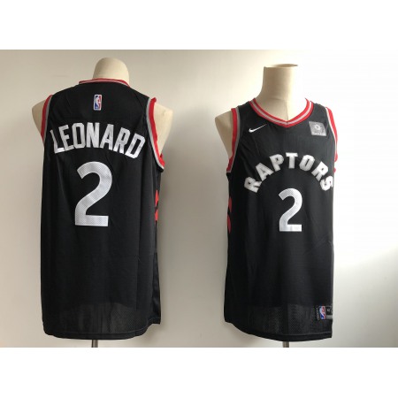 Raptors #2 Kawhi Leonard Black Nike Swingman Stitched Jersey