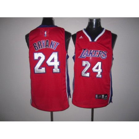 Lakers #24 Kobe Bryant Red Swingman Stitched NBA Jersey
