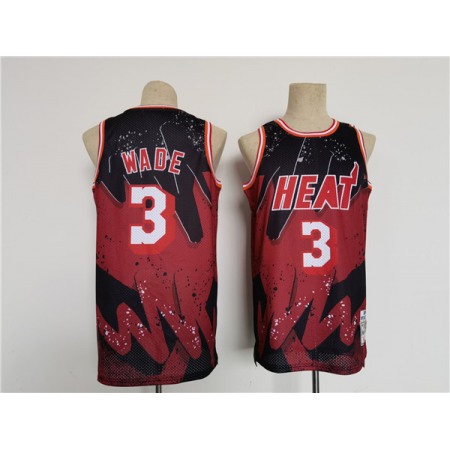 Men's Miami Heat #3 Dwyane Wade Throwback basketball Jersey