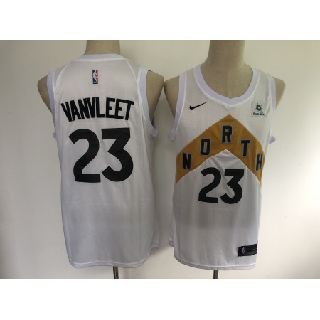Men's Toronto Raptors #23 Fred Vanvleet White 2019 Earned Edition Swingman Stitched NBA Jersey