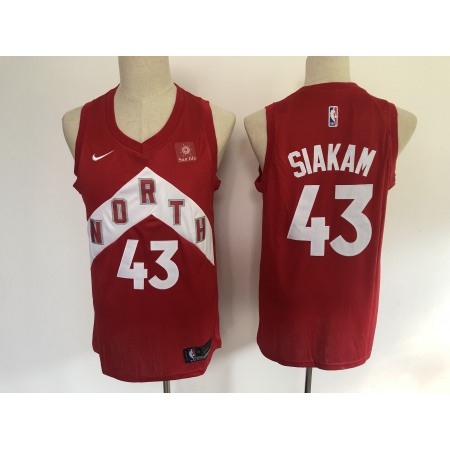 Men's Toronto Raptors #43 Pascal Siakam Red 2019 Earned Edition Swingman Stitched NBA Jersey