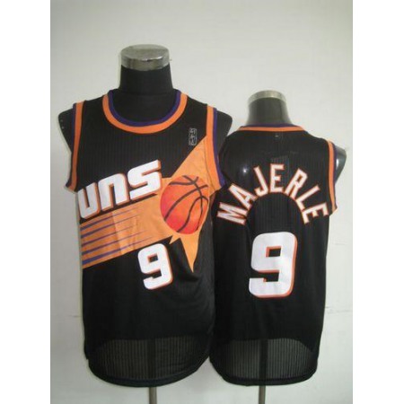 Suns #9 Dan Majerle Black Throwback Stitched NBA Jersey