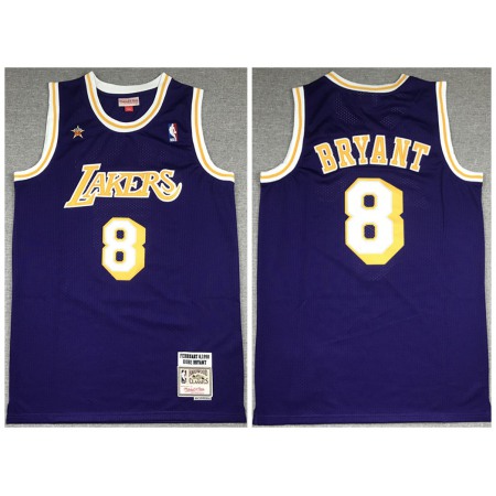 Men's Los Angeles Lakers #8 Kobe Bryant Purple 1998 All Star Throwback Stitched Jersey