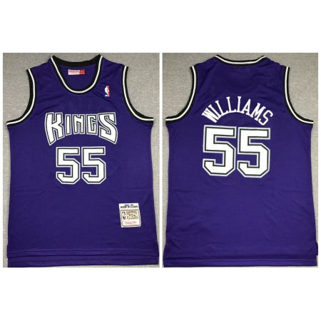 New Yok Knicks #55 Jason Williams 1998-99 Purple Throwback Stitched Jersey