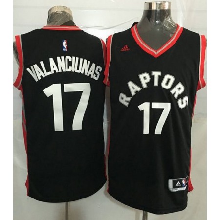 Raptors #17 Jonas Valanciunas Black Stitched NBA Jersey
