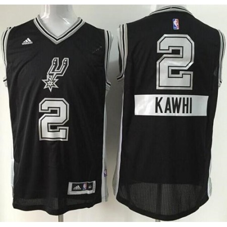 Spurs #2 Kawhi Leonard Black 2014-15 Christmas Day Stitched NBA Jersey