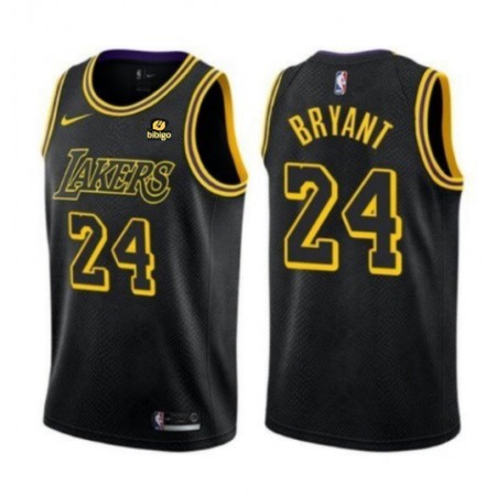 Men's Los Angeles Lakers #24 Kobe Bryant Black Stitched Basketball Jersey