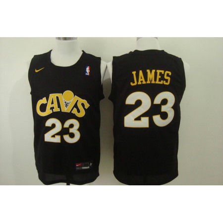 Men's Nike Cleveland Cavaliers #23 LeBron James Black Stitched NBA Jersey