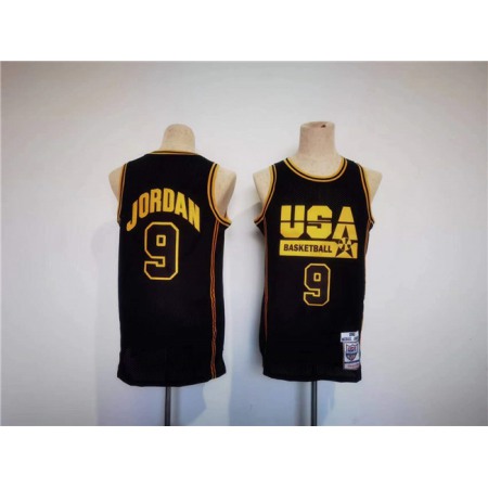 Men's Shohoku #9 Jordan Black Stitched Basketball Jersey