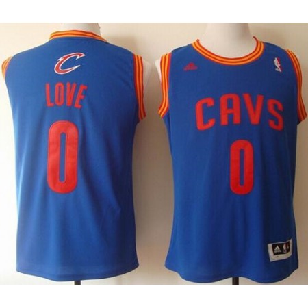 Revolution 30 Cavaliers #0 Kevin Love Light Blue Stitched NBA Jersey