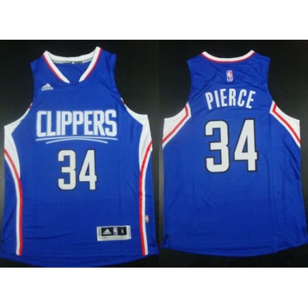 Clippers #34 Paul Pierce Blue Stitched NBA Jersey