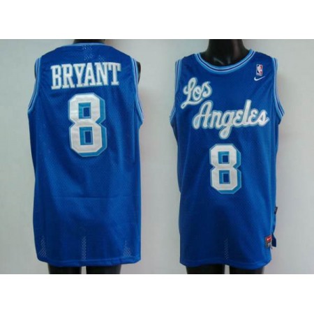 Lakers #8 Kobe Bryant Stitched Blue NBA Jersey