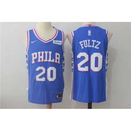 Men's Nike Philadelphia 76ers #20 Markelle Fultz Blue Stitched NBA Jersey